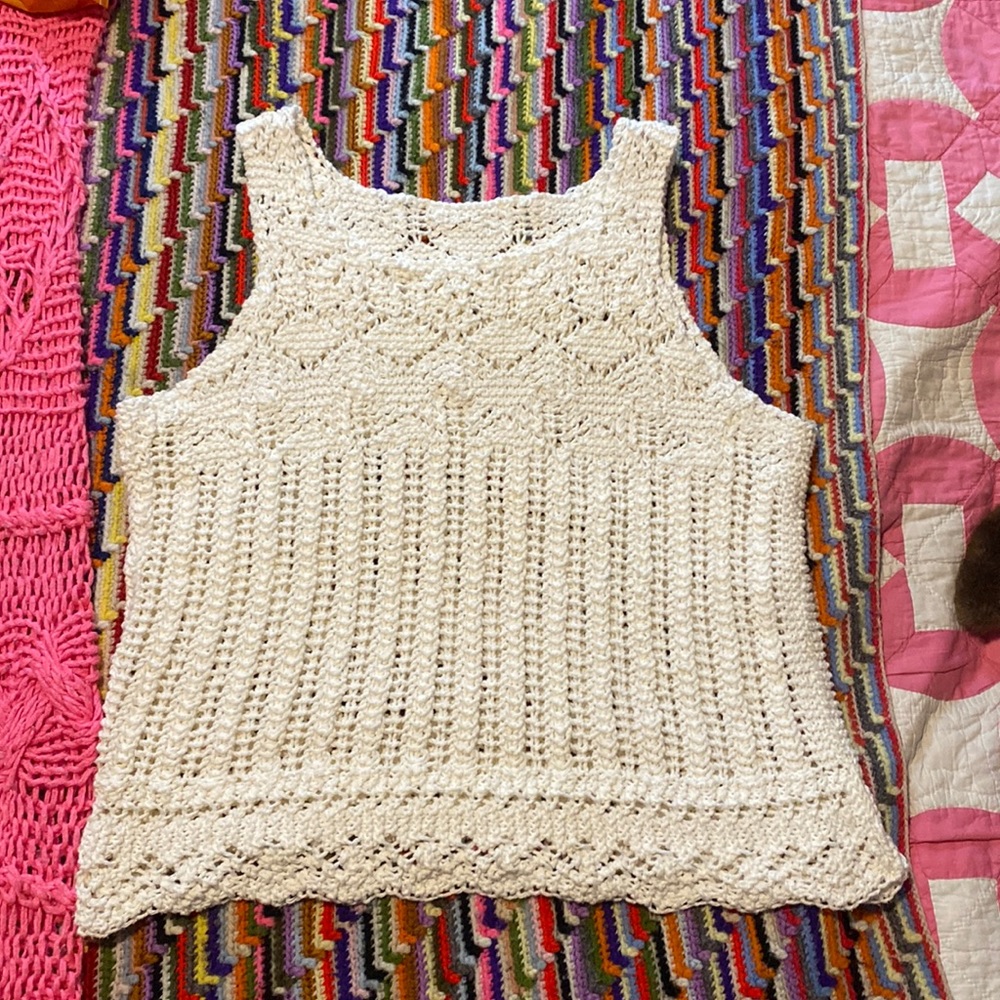 Handmade crochet tank